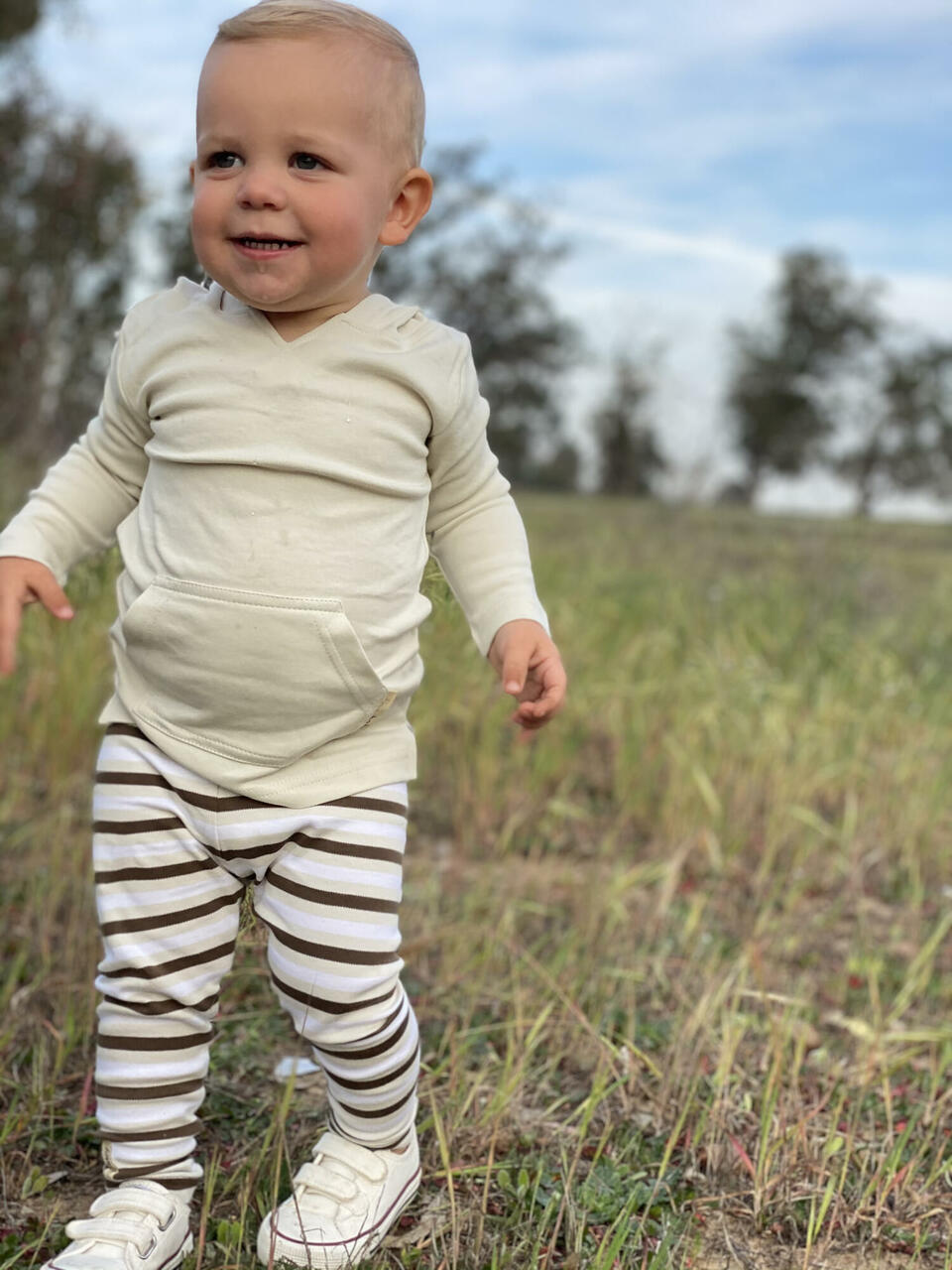 Bark Stripe - Organic Leggings