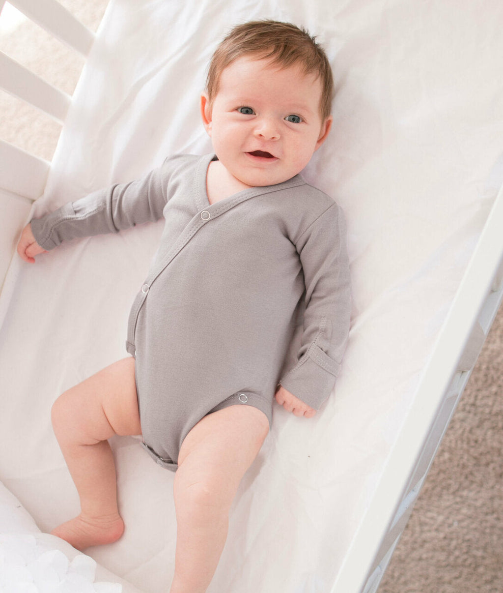 Light Gray - Organic Kimono Bodysuit