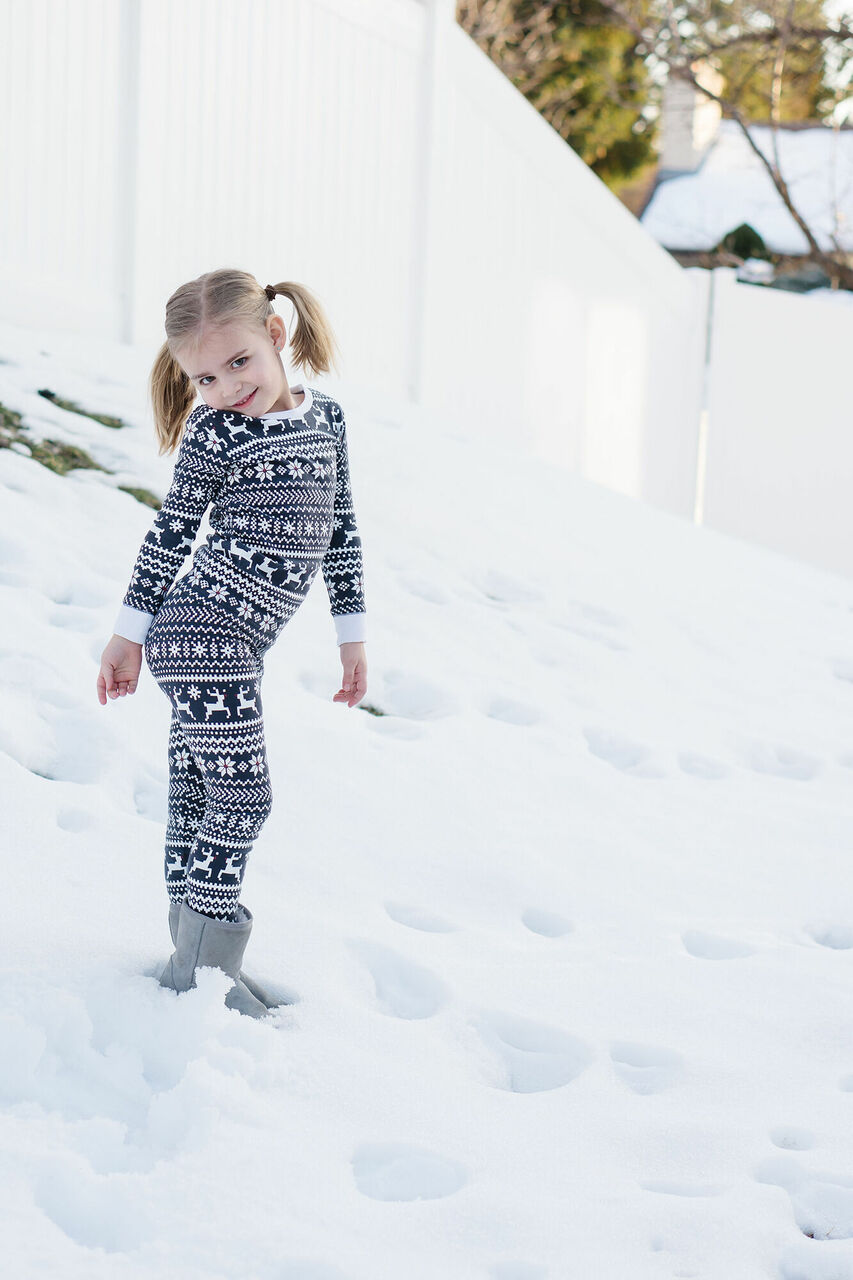 Rudolph - Kids' Organic Holiday PJ & Cap Set