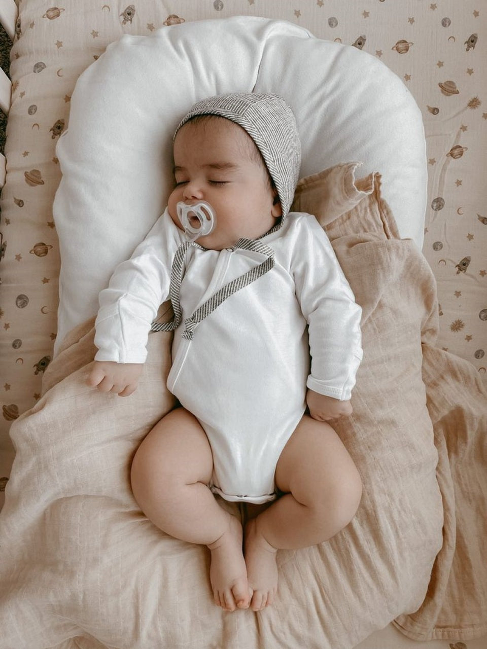 White - Organic Kimono Bodysuit