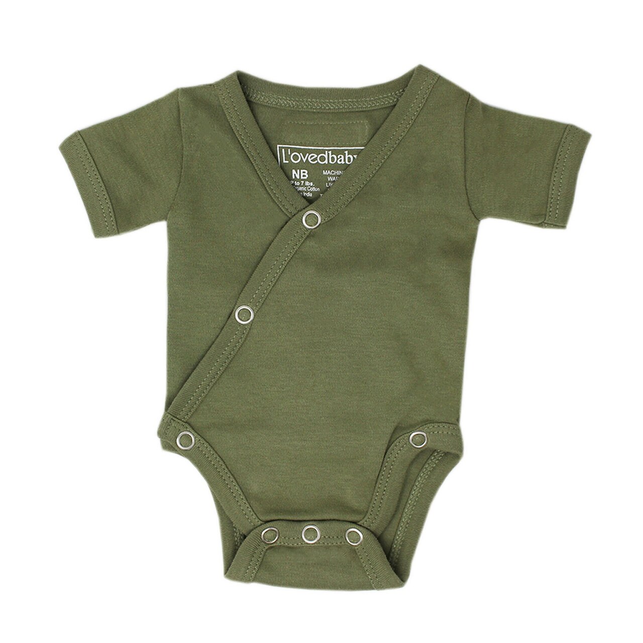 Sage - Organic Short-Sleeve Kimono Bodysuit