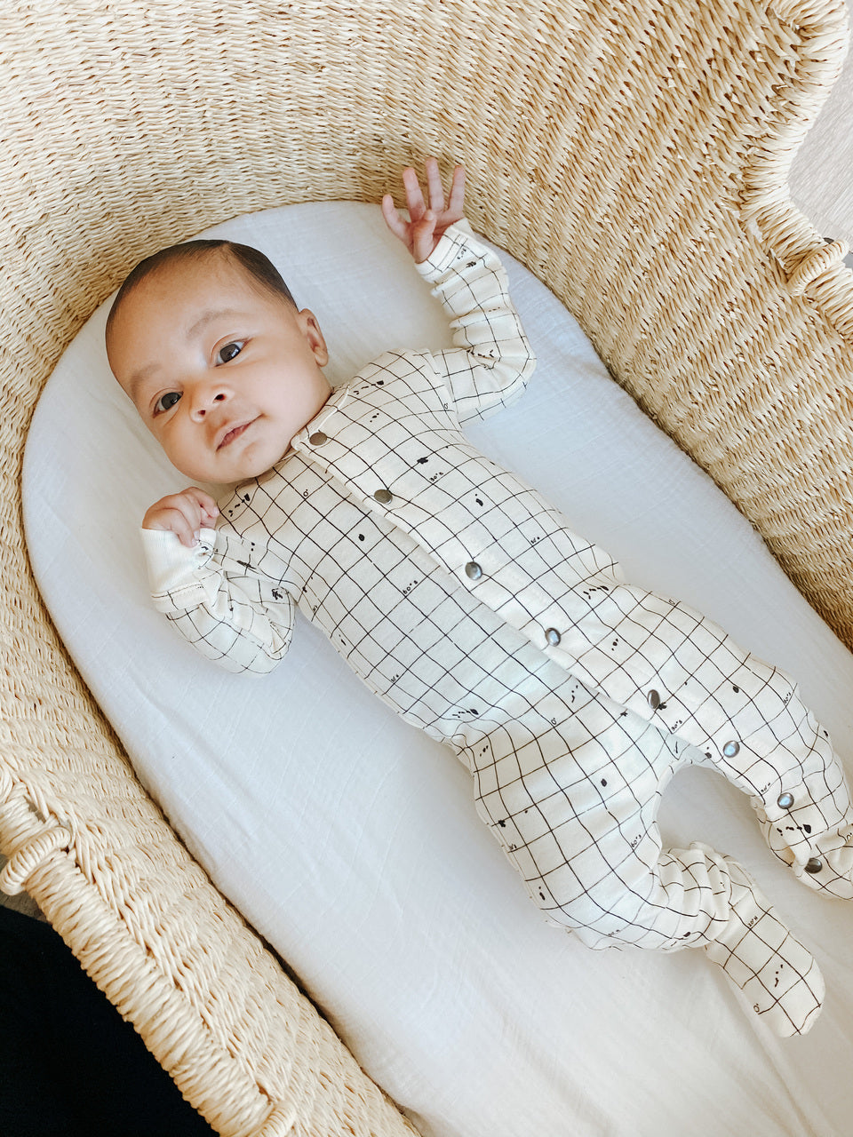 Beige Coordinates - Organic Snap Footie
