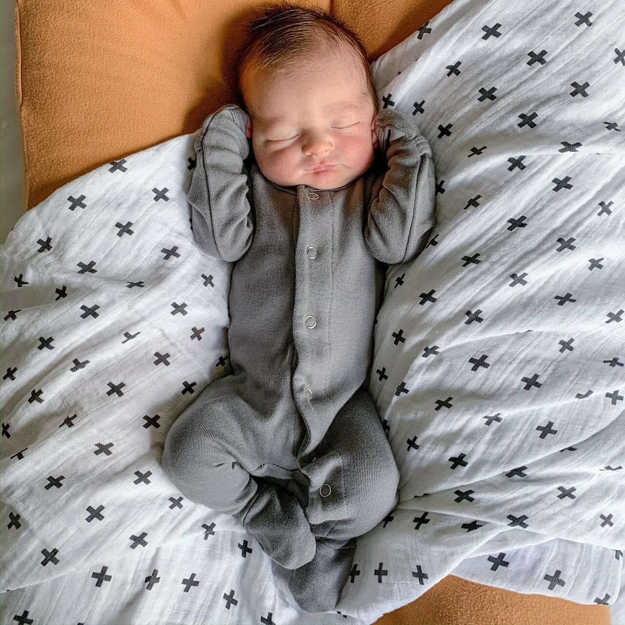 Gray - Organic Snap Footie
