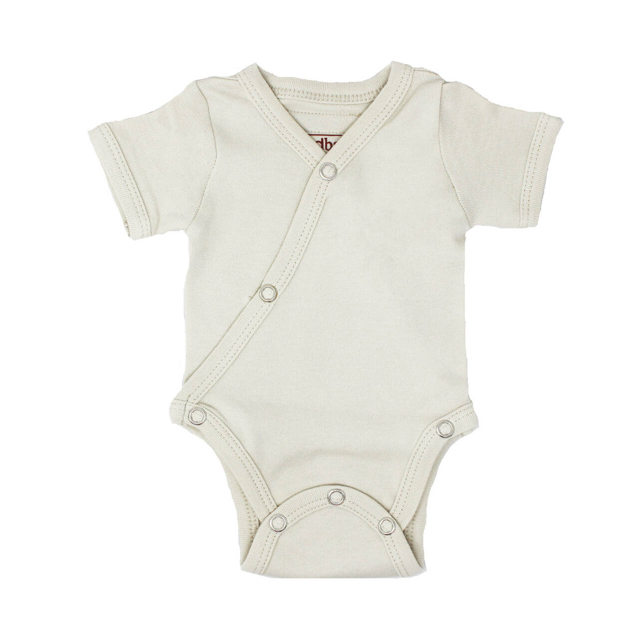 Stone - Organic Short-Sleeve Kimono Bodysuit