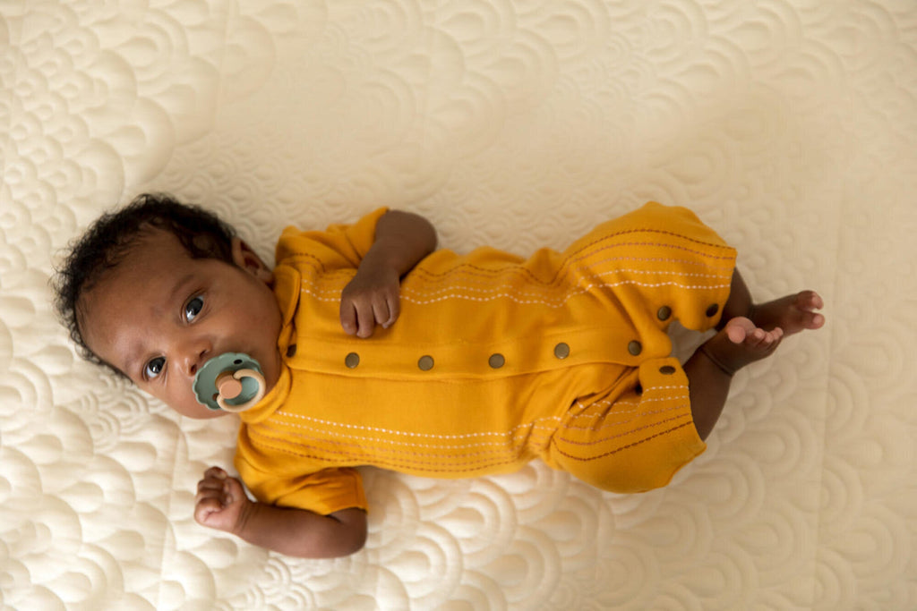 Tangerine Dash - Organic S/Sleeve Romper