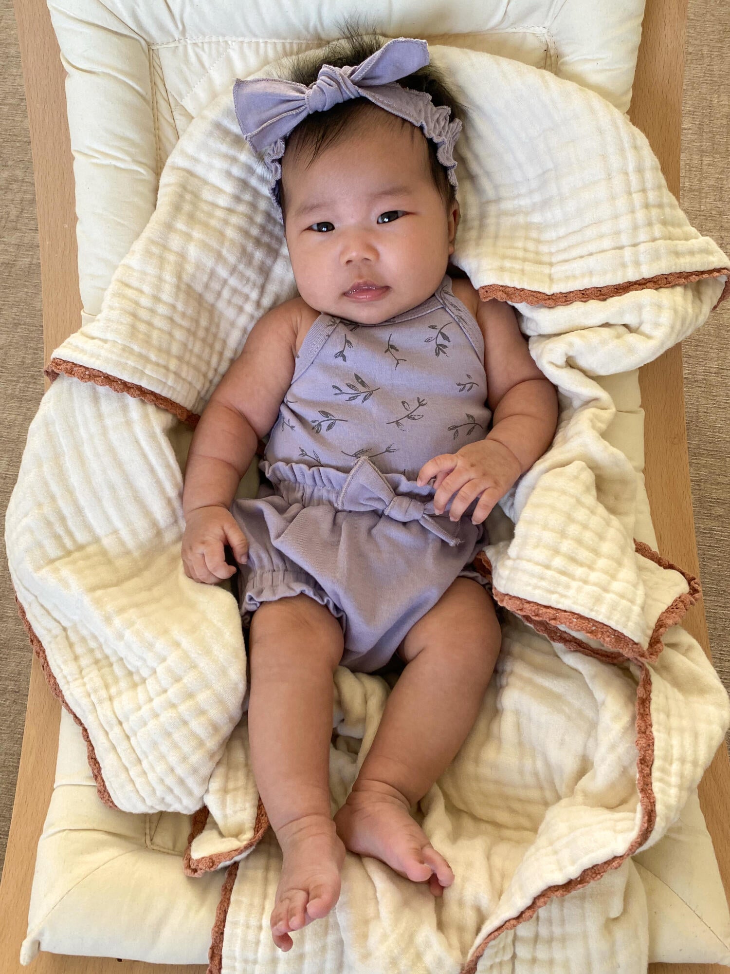 Amethyst - Organic Smocked Headband