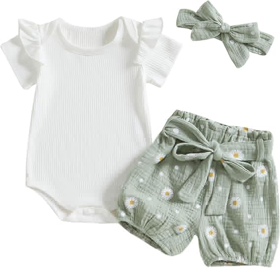 Baby Girl 3-Piece Set — Sage Daisy
