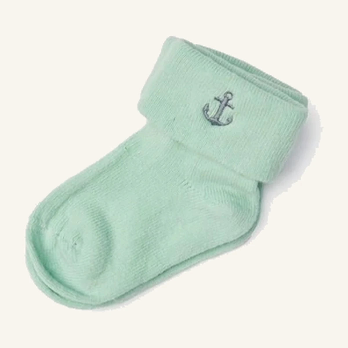 Baby Boy Socks — Anchor Mint