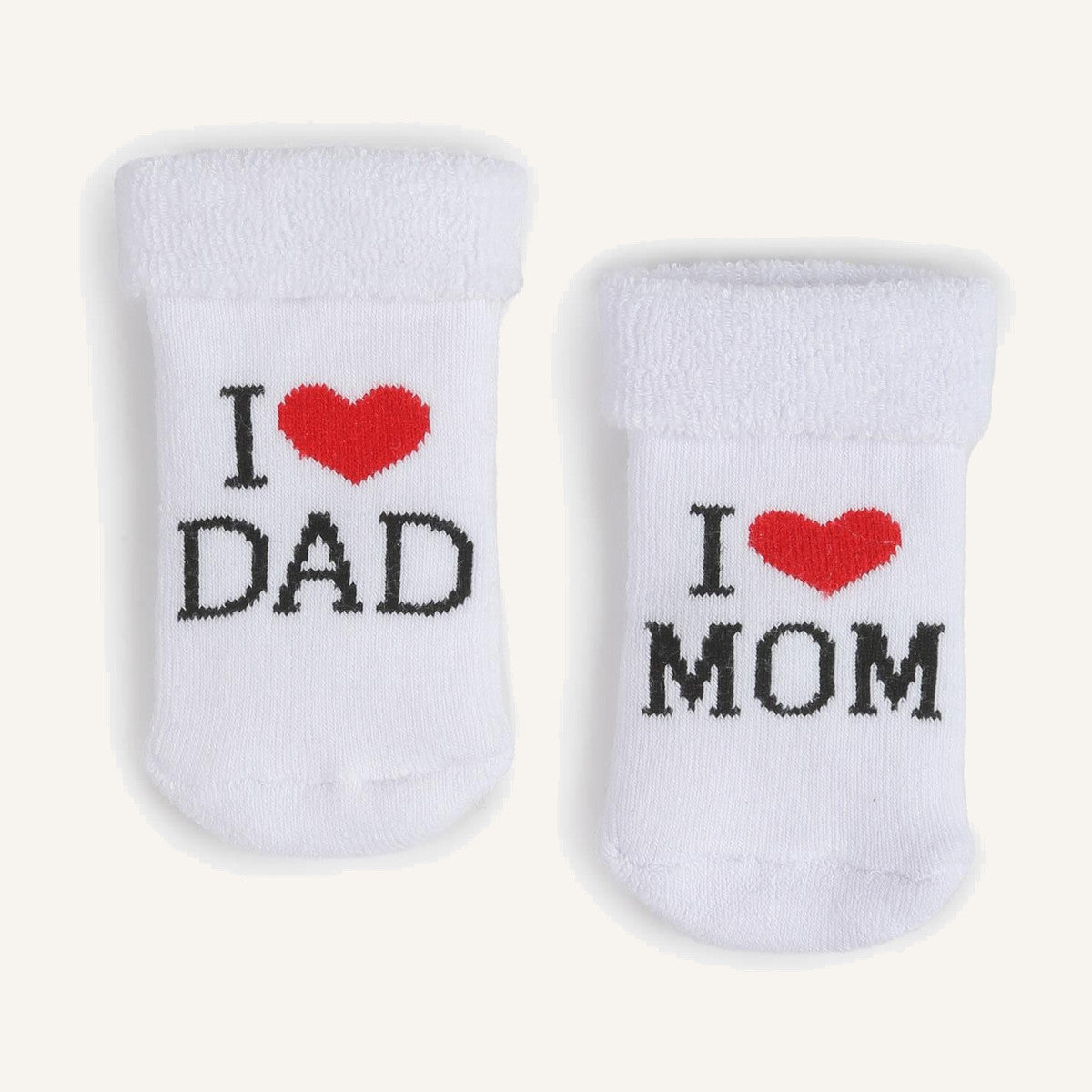 Newborn Socks — I Love Mom & Dad 2-Pack
